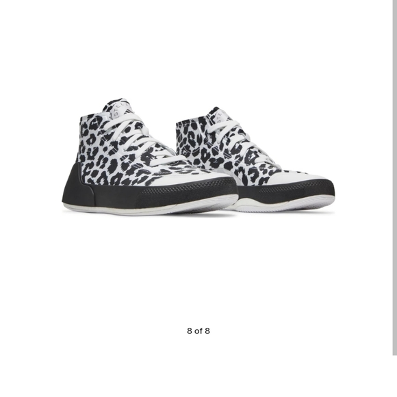 Stella McCartney x Wmns Treino Mid 'Leopard Print - White - Picture 5 of 7